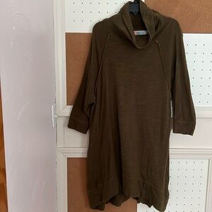 Free People oversized boho cotton sweatshirt material dress